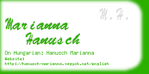 marianna hanusch business card